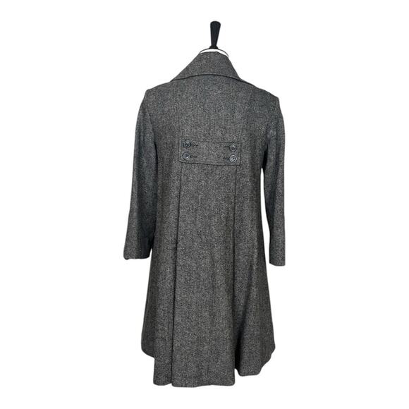 Cabi Shakespeare Swing Tweed Long A-line Jacket 3 Button Dark Women’s Size 4 - Picture 5 of 14